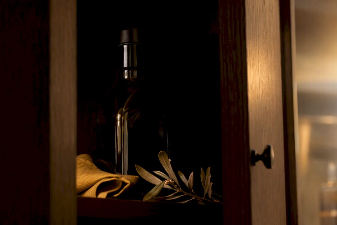 Aceite guardado en un lugar fresco y oscuro