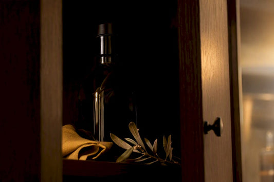 Aceite guardado en un lugar fresco y oscuro