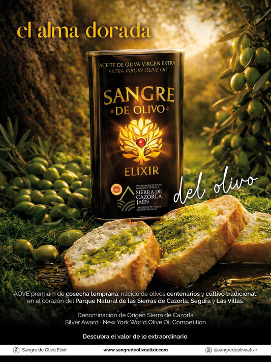 Aceite Oliva Sangre de Olivo Elixir · AOVE Premium Picual de Cosecha Temprana · 500 ml